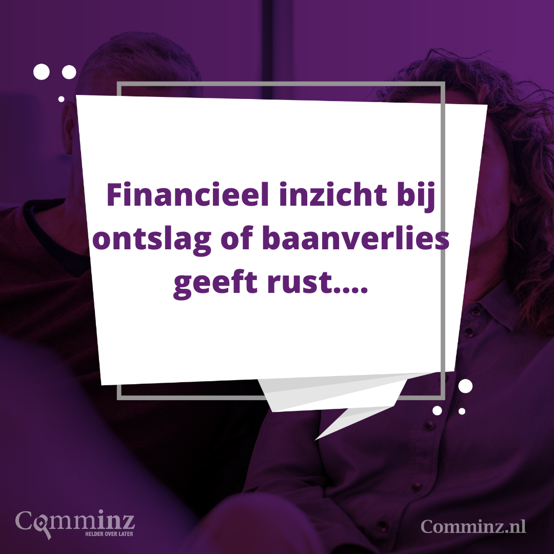 Financieel inzicht bij ontslag of baanverlies foto..